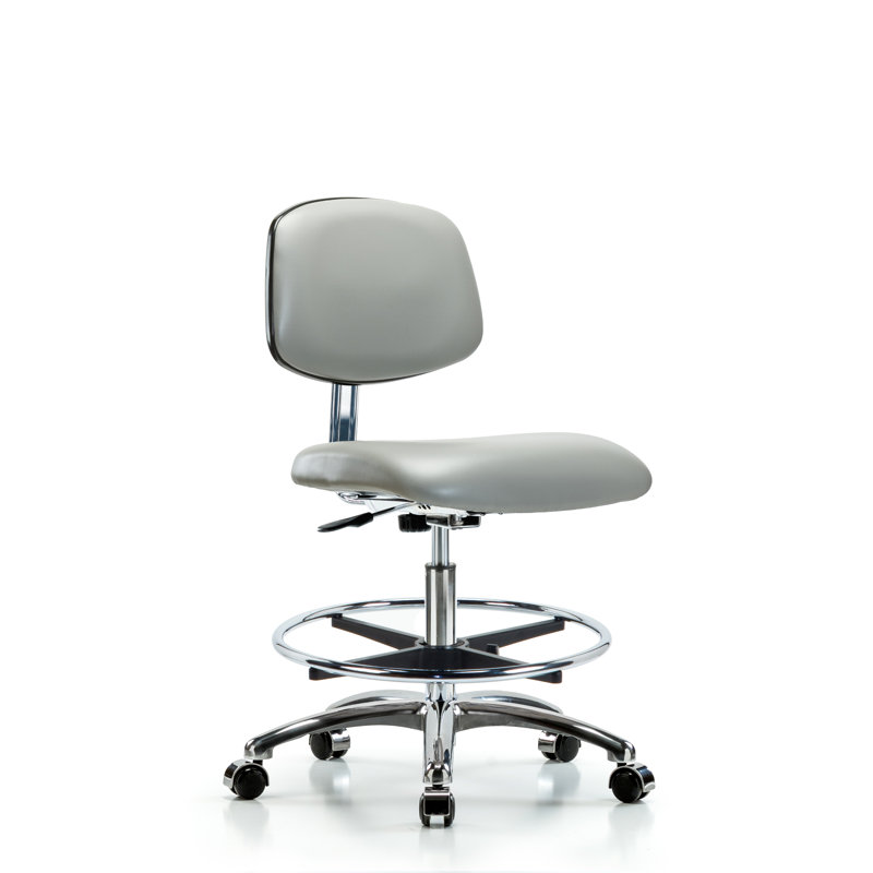 Yareli Drafting Chair, Casters, Dove