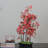 25" Artificial Red Japanese Maple Bonsai Tree with Weathered Base
