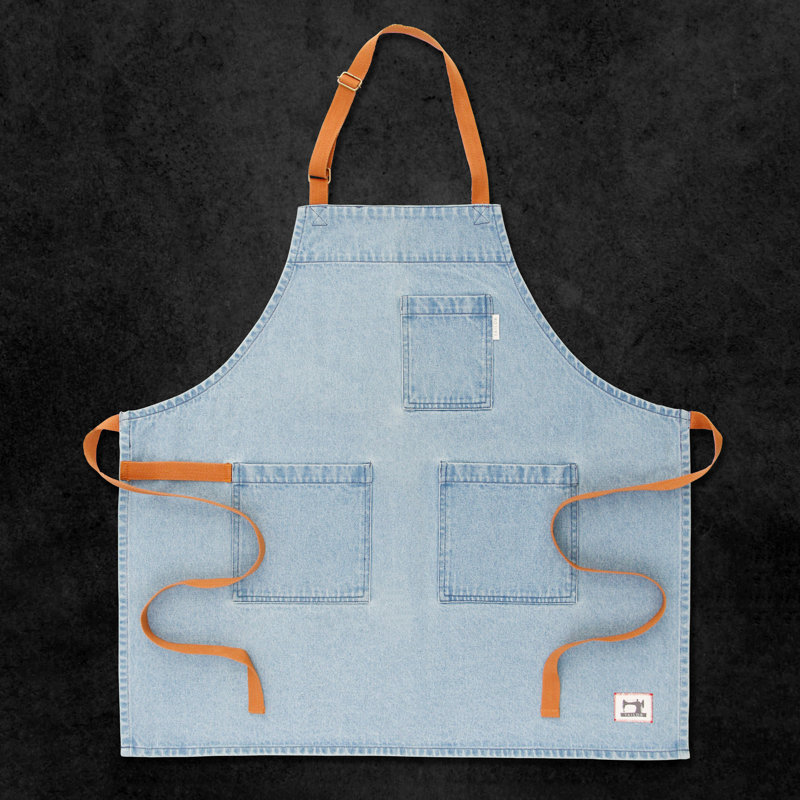 Tablier KAF Home Denim Tailor, Bleu clair