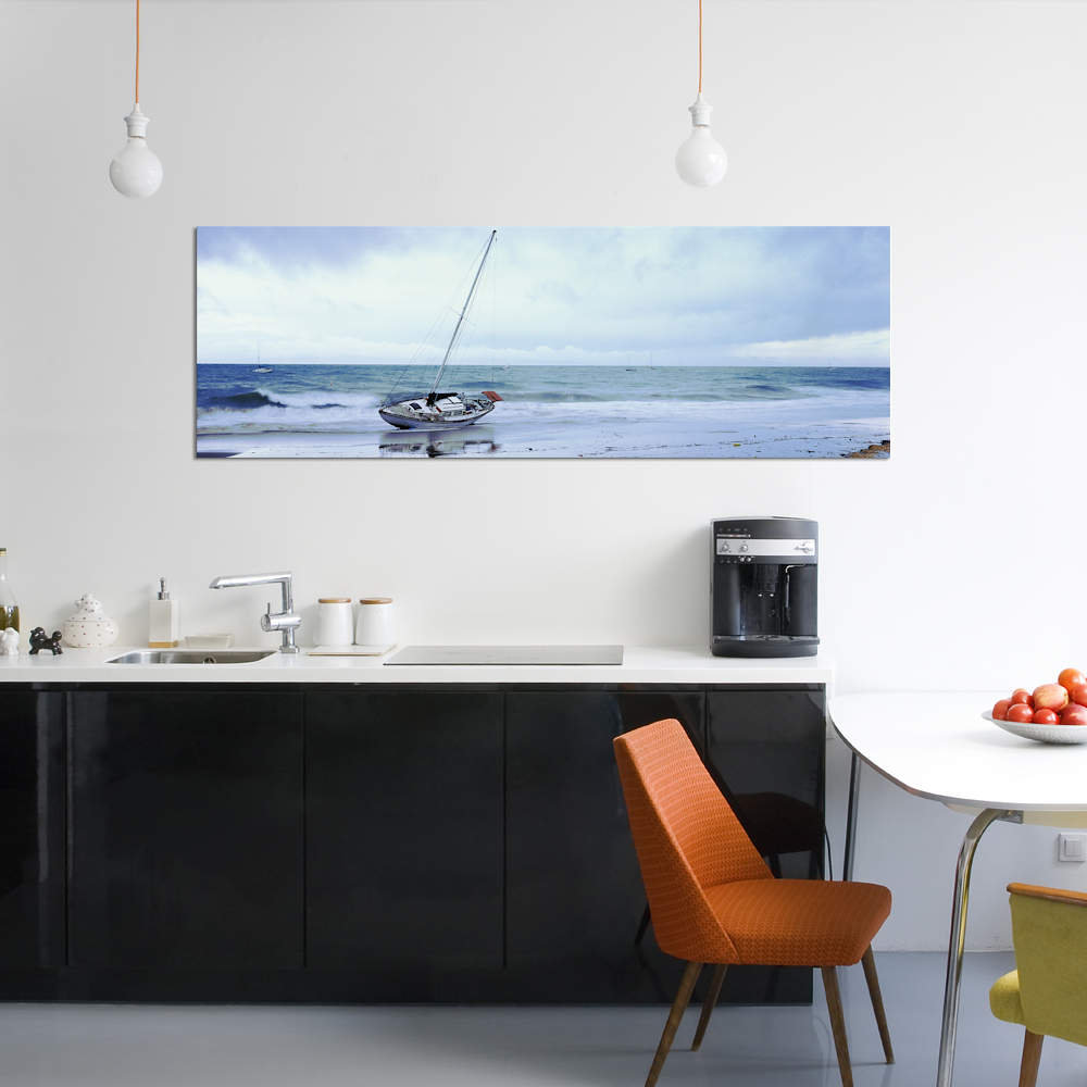 " Sailboat In Ocean, Santa Barbara, Santa Barbara County, California, USA " by Panoramic Images East Urban Home 