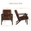 67Cm Wide Faux Leather Armchair-1660129149