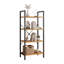 Étagère de rangement industrielle en métal et bois, étagère ouverte autoportante pour le salon, la cuisine, le bureau, support utilitaire robuste pour livres, plantes, décor-2018803529-2018803535