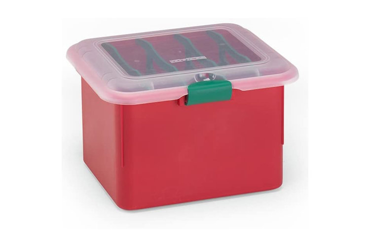 12.5 Transparent Zip Up Christmas Light Storage Box