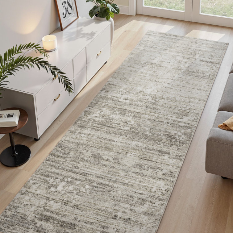 Tapis moderne délavé antidérapant lavable