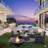 4-Piece All Weather Wicker Patio Conversation Set With Gray Cushions And Glass Table