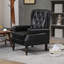 Wood Frame Armchair With Tufted Back-1996379172