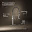Kohler Crue Single Handle Semi-Professional Pre-Rinse Kitchen Faucet with Three-Function Pull Down Sprayer-50320406