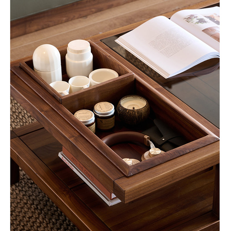 Curated visual reference: Liziye Modern Minimalist Glass Coffee Table Photo Inspiration