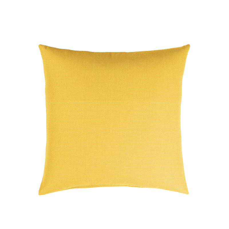 Sunbrella® Throw Square Indoor/Outdoor Pillow Cover & Insert, 18" x 18", Canvas Sunflower