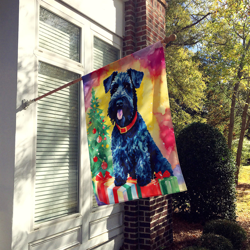 Drapeau de Noël Kerry Blue Terrier, H 40 po x l 28 po
