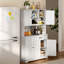 Garde-manger 67 po Classic Farmhouse avec tablette pour micro-ondes, tiroir, armoire et porte-bouteilles