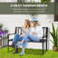 Banc de jardin en acier extérieur