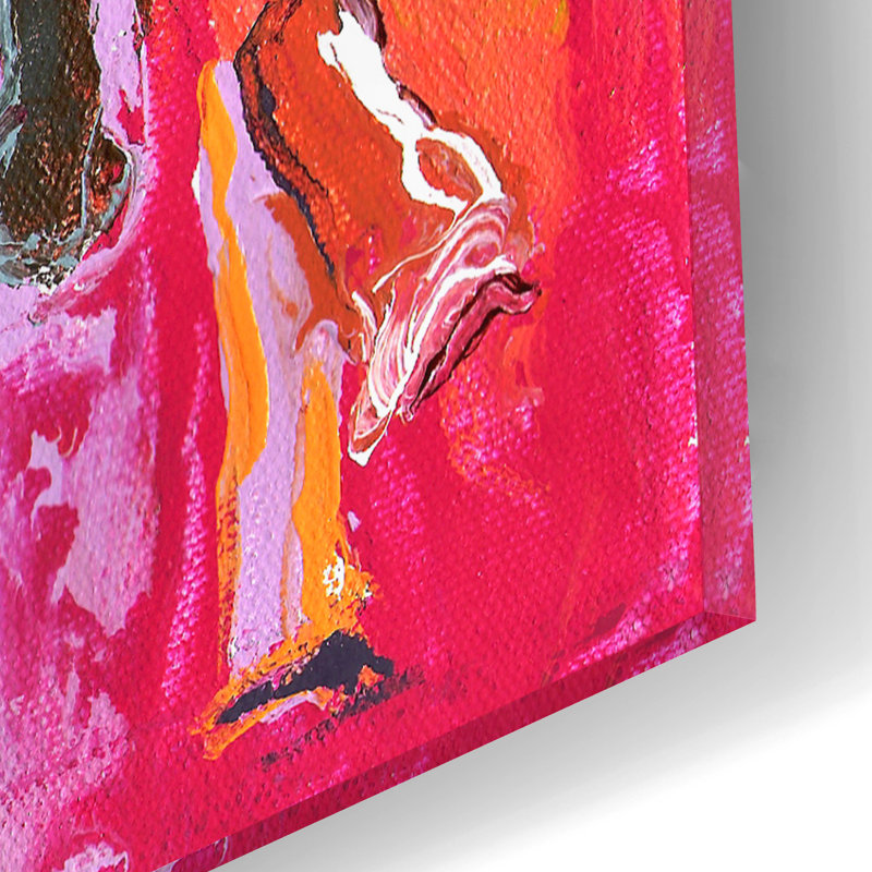  «Polo» par Richard Wallich, art mural en verre acrylique, 12 po x 16 po, H 16 po x l 12 po x P 0,13 po