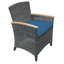 Bella Wicker Outdoor Dining Armchair-65091714-65091719