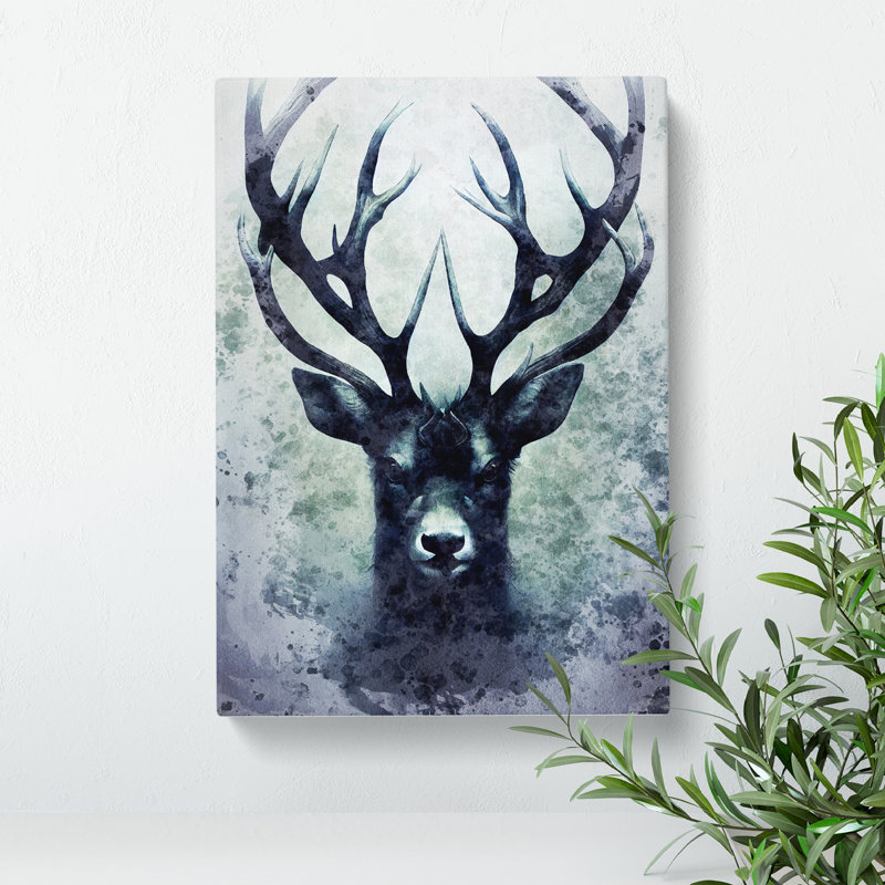 View Of The Stag No.1 - Wrapped Canvas Print, 76cm H x 50cm W x 3cm D