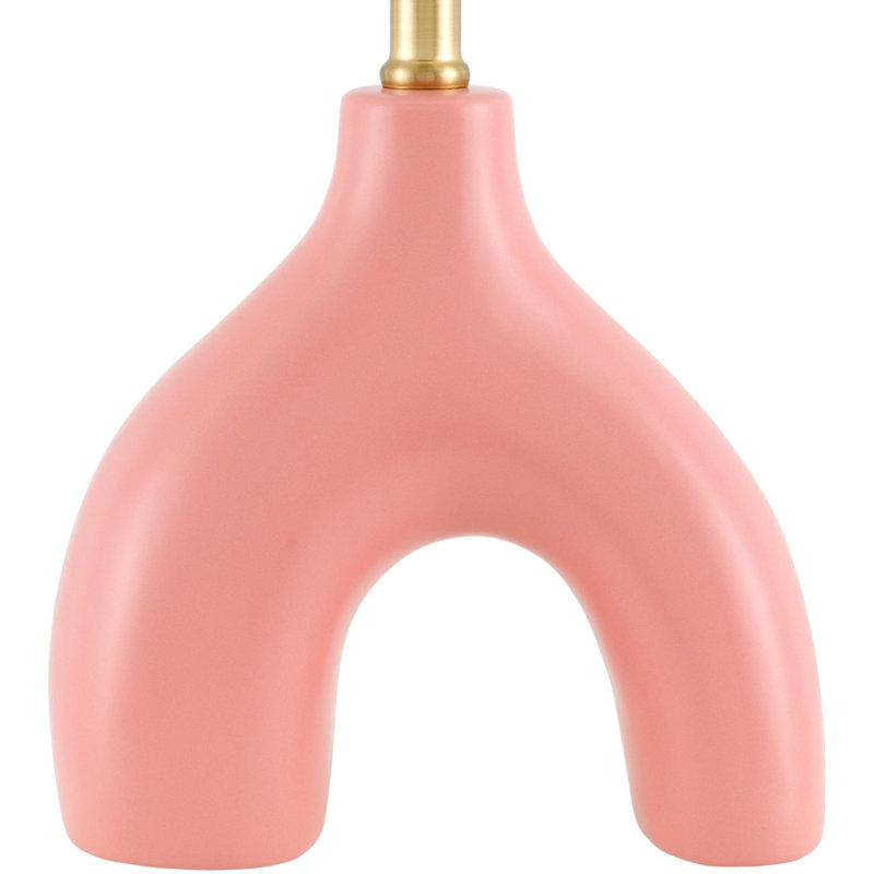 Celes Table Lamp, Pink, Pink