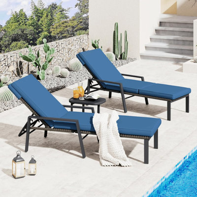 195cm Long Double Chaise