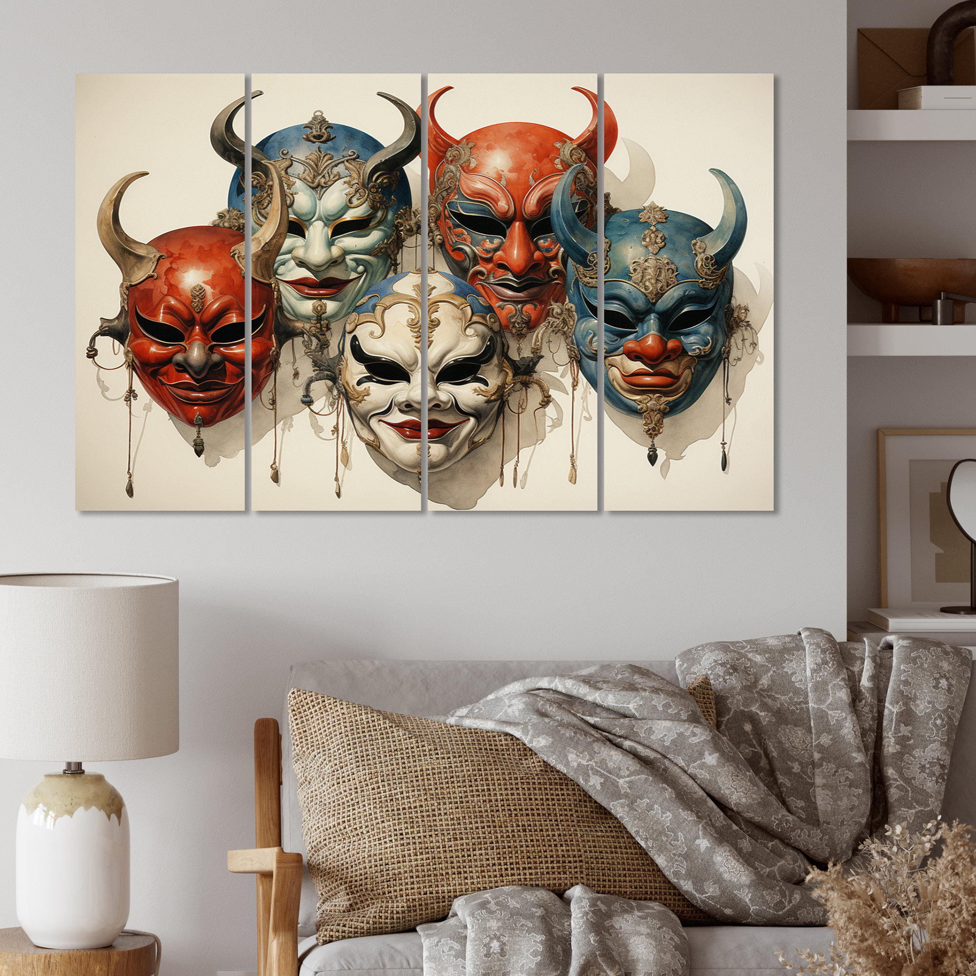 Design Art China Art Chinese Opera - Chinese Wall Art Living Room - 4 ...