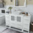 Ravenna 54" Freestanding Single Sink Bathroom Vanity with Engineered Marble Top and Matching Mirror-27042779