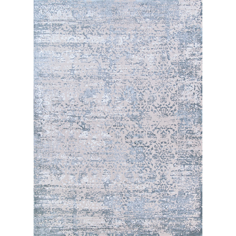Tapis décoratif gris jahiem, Rectangle 2 pi x 3 pi 11 po
