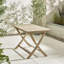 Table pliante d'extérieur en bois massif Ronja avec 4 chaises de salle à manger Ava
