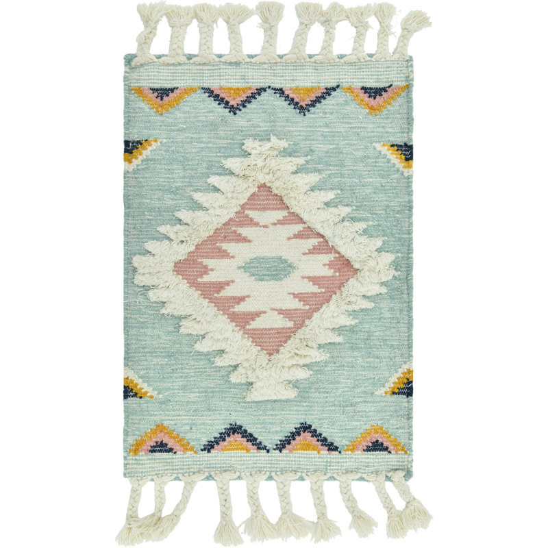 Shriver Performance Wool Geometric Indoor Rug, Rectangle 2' x 3'1"