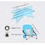 Chaises de plage pliantes avec parasol, chaise basse de plage et de camping pour adultes (paquet de 2, bleu)-70000068