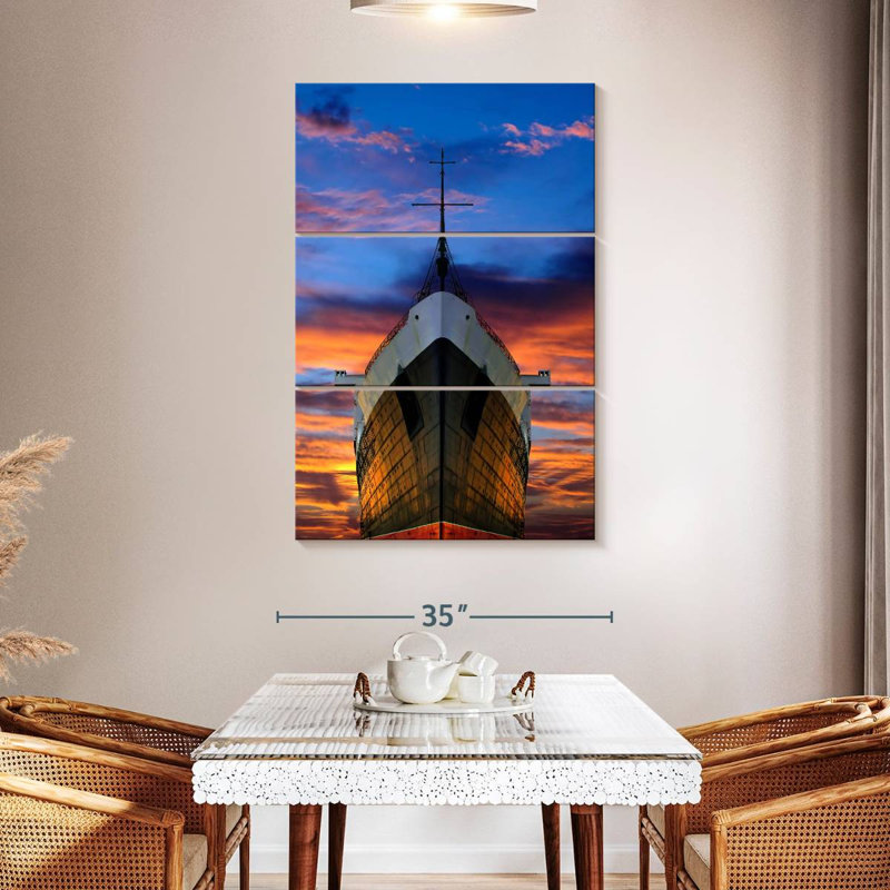 Mehar Ship Head, 50" H x 32" W