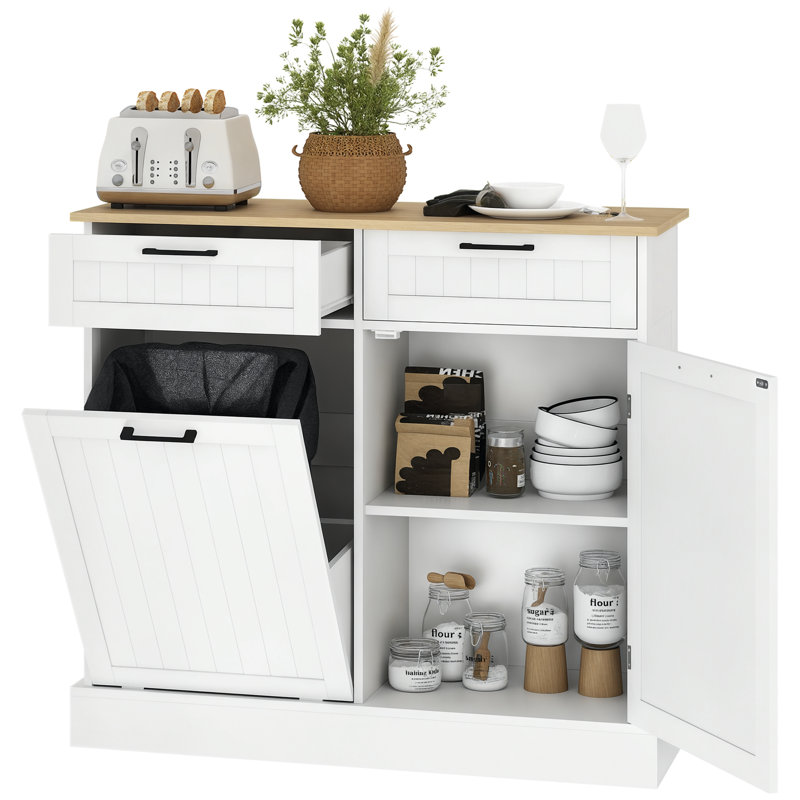 Burslem 39.4 " W Kitchen Island, White