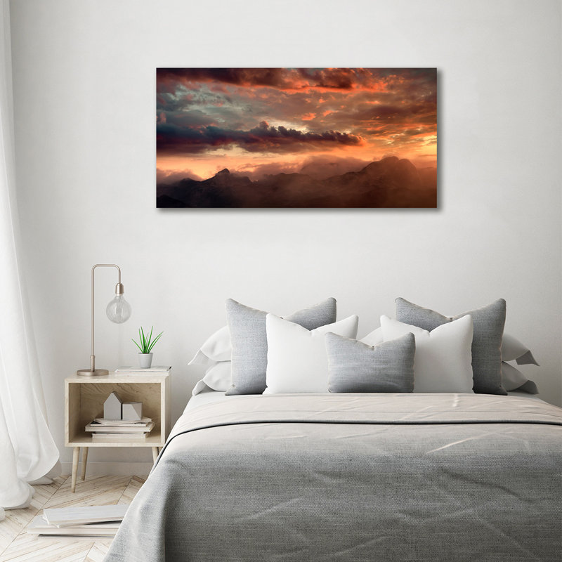 Sunset Mountains - Wrapped Canvas Print