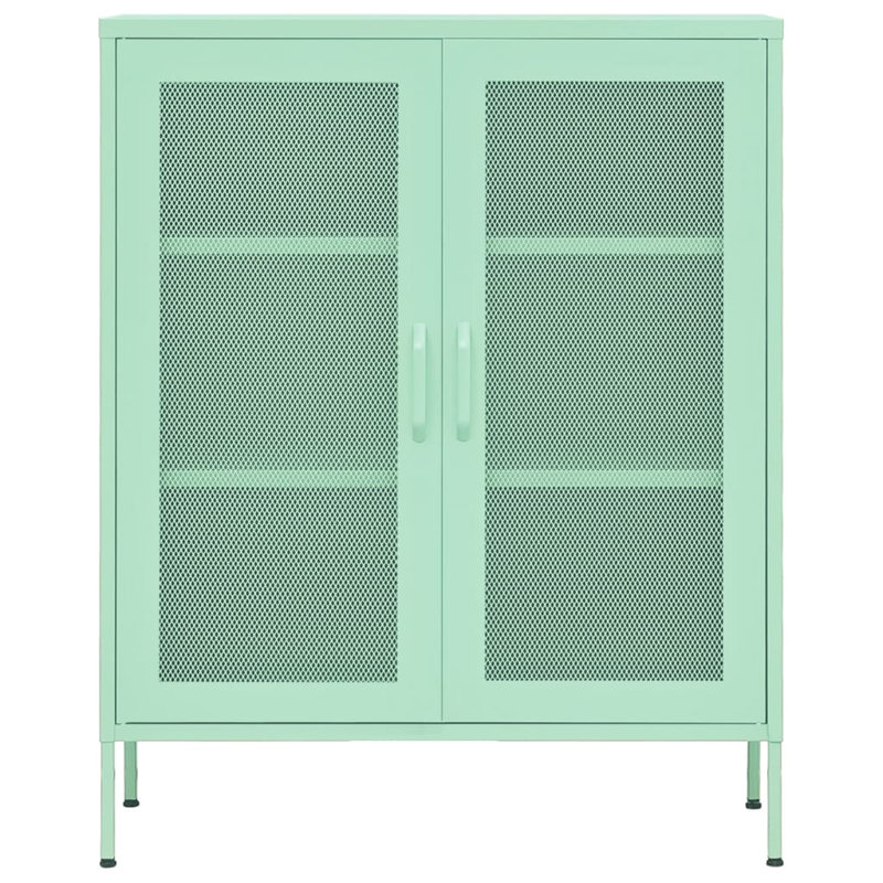 Harstad Storage Cabinet 80x35x101,5 cm Steel, Mint