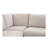 Gusella Slipcover Dining Banquette Beige 121In-127271402-127271405