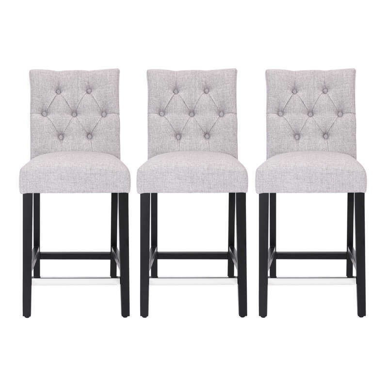 Tabouret de comptoir 24 po Wren, Gris clair