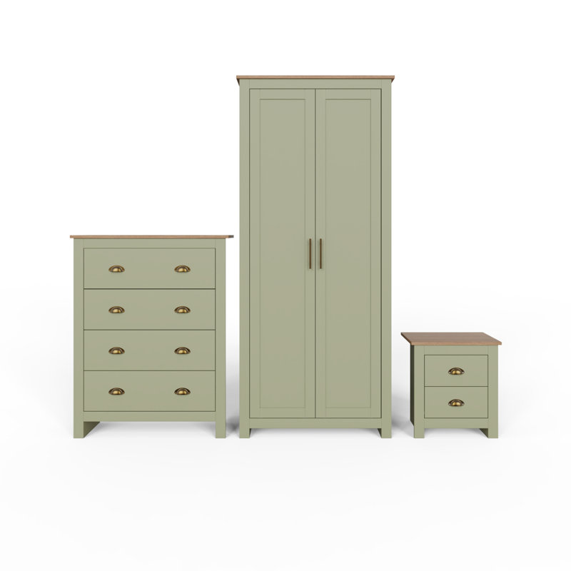 Kenneth Piece Bedroom Set, Sage Green