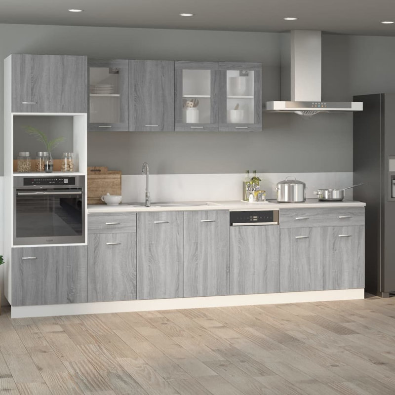 Kiros Drawer Bottom Cabinet Lyon 80x46x81.5 cm Engineered Wood, Grey