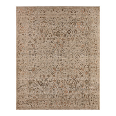 Jaipur Living Rosealyn Powerloomed Traditional Gray/Yellow Area Rug (4'X6')