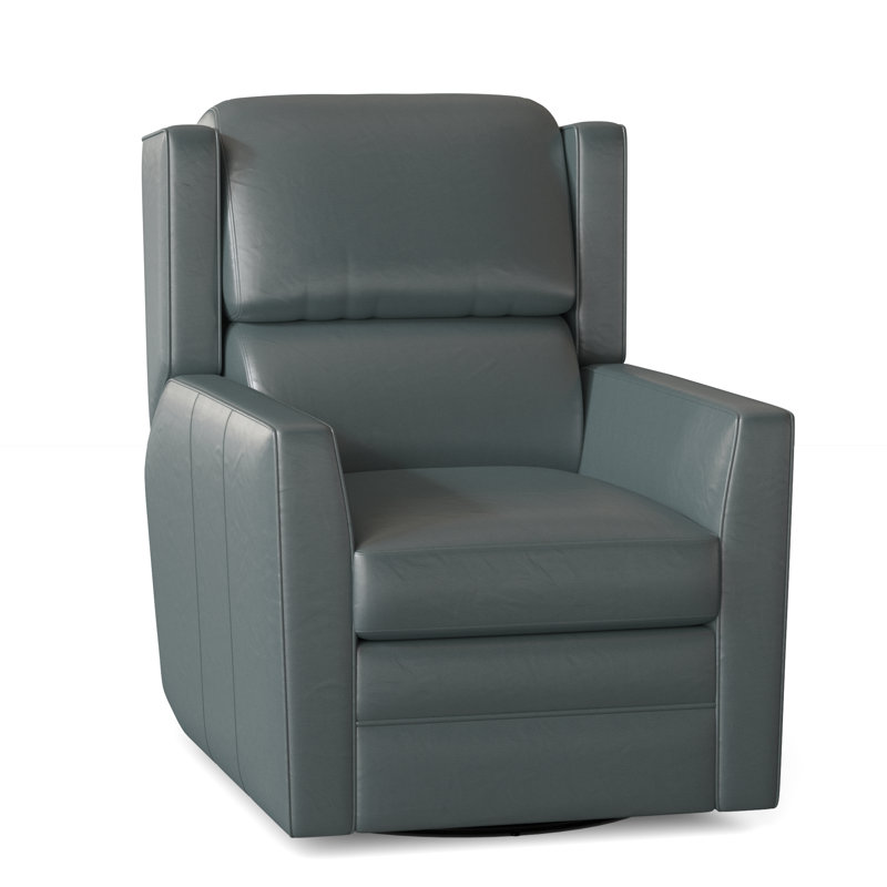 Samuel Recliner, Corinthian Cherry Genuine Leather, Power