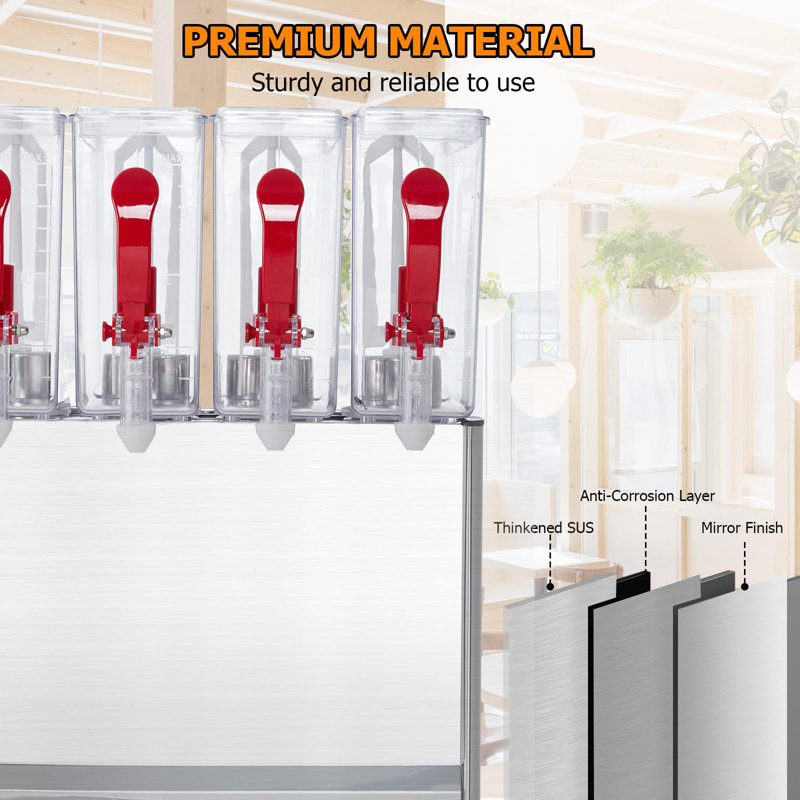Commercial Beverage Dispenser 4 Tanks