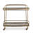 Uttermost Scarritt Antique Brass Bar Cart