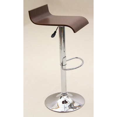 Hutchins Swivel Adjustable Height Counter Stool with Metal Frame