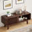 Modern Wood Tv Stand With Storage For 59 Inch Tv, Compact Mid-century Style For Living Room