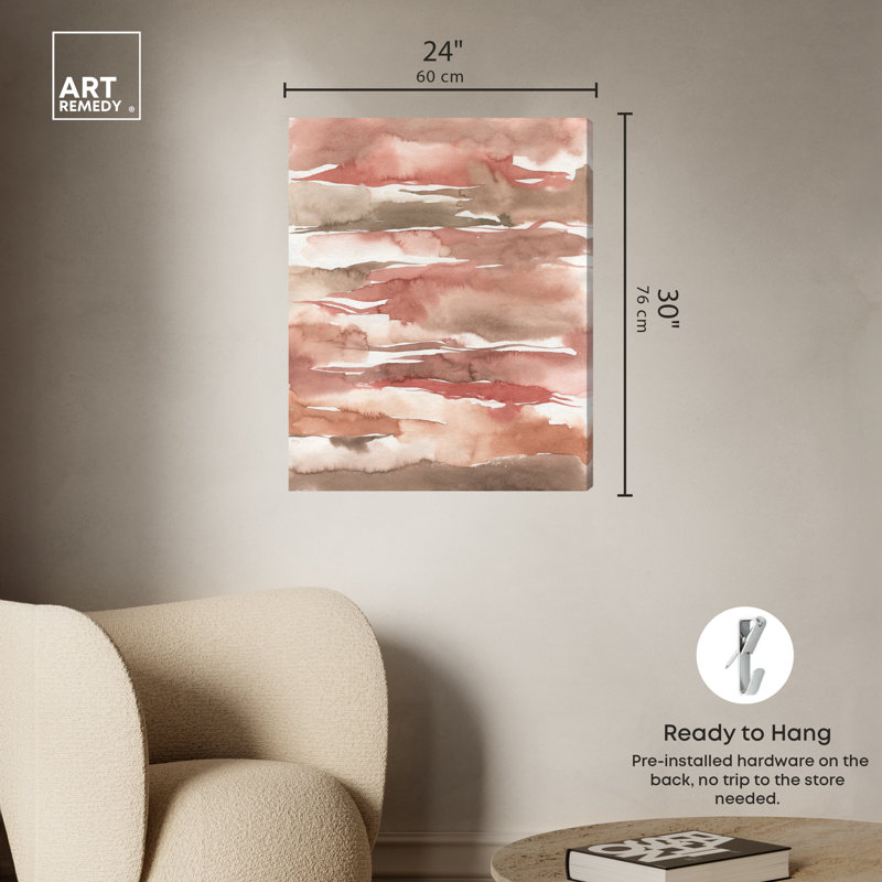 Art Remedy Tone Tinted Powders Boho Abstract Canvas Wall Art, 24" x 30"