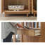 Bibliothèque standard en bois massif Needham H 66,93 "x l 55,12"-115184032