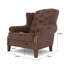  Chesterfield Wingback Armchair-286084589