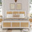 Rattan Bed Frame With Headboard, Boho Cane Platform Bed Frame With Strong Metal Slat, Noise Free-907927858-930438021