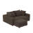 Nerissa 102.4" Corduroy Modular Cloud Couch Comfy Sofa with One Ottoman-1968047490