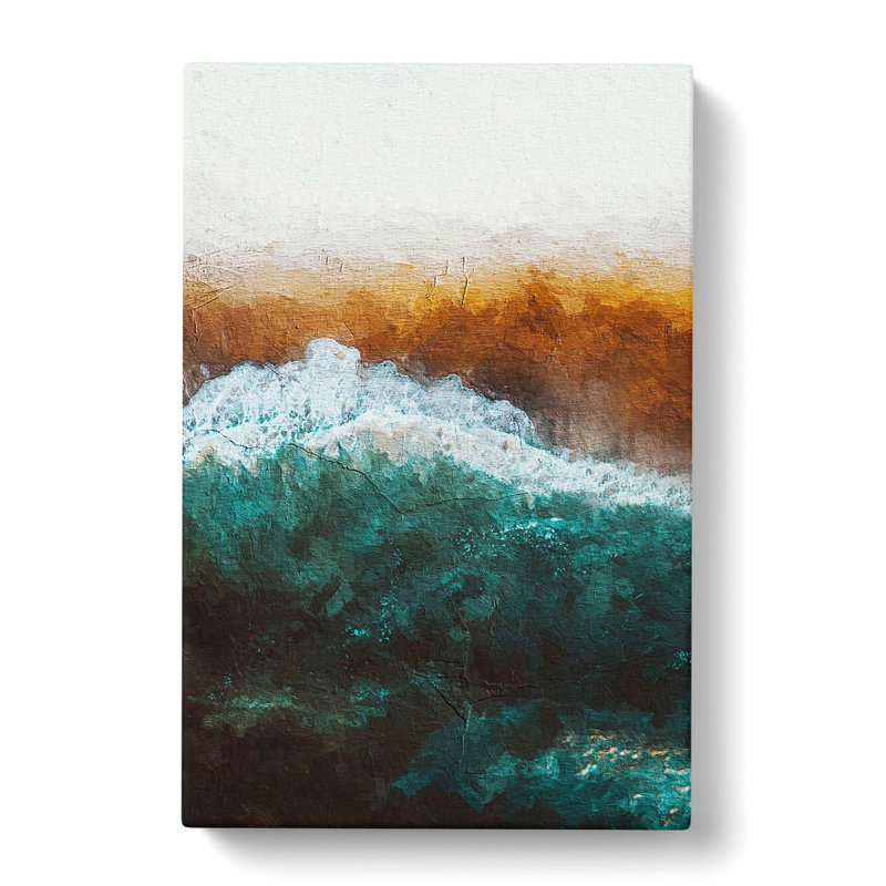 Beach In Santa Monica In Abstract - Wrapped Canvas, 60cm H x 40cm W x 3cm D