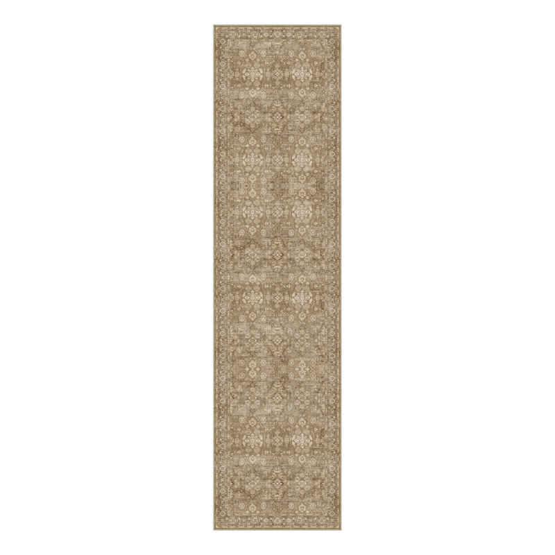 Havenly Weave Vintage Roll Rug with Machine Washable & Non-Slip Backing, Runner 2' x 8'