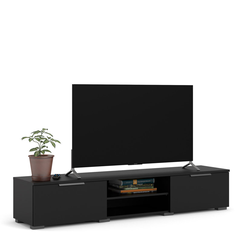 Carnuel Unfinished TV Stand for TVs up to 60", Black, 60''