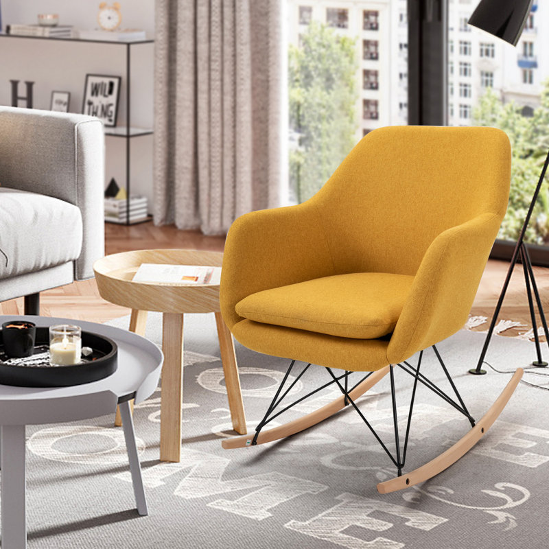 Maisy Rocking Chair, Yellow